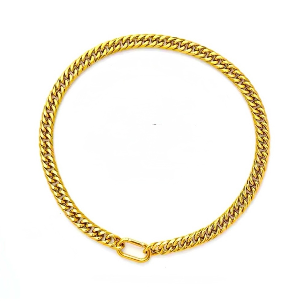 NEW 18K GOLD PLATED LUX SET “STELLAR CHAIN DUO” – TENNIS + CUBAN WITH STAR CHARM - Picture 4 of 5